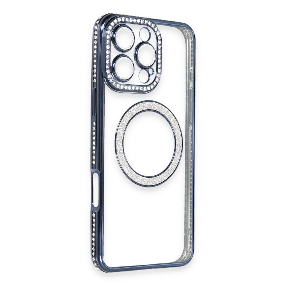 iPhone 16 Pro Max Kılıf Joke Simli Magneticsafe Kılıf - Lacivert iPhone 16 Pro Max Kılıf Joke Simli Magneticsafe Kılıf - Lacivert