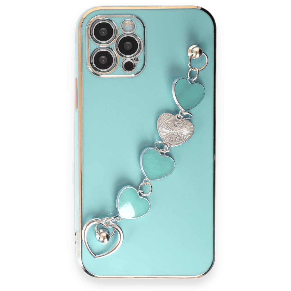  iPhone 12 Pro Kılıf Esila Silikon - Su Yeşili