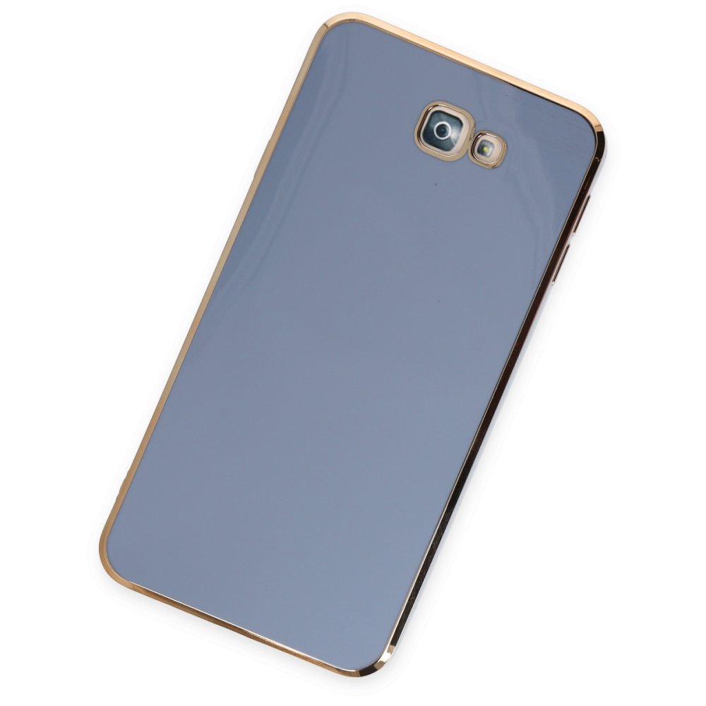  Samsung Galaxy J7 Prime Kılıf Volet Silikon - Mavi