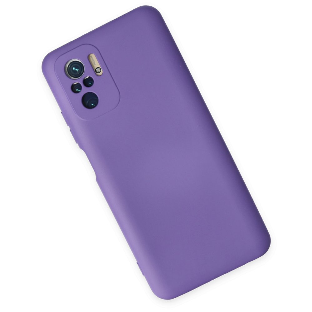 Xiaomi Poco M5s Kılıf Nano içi Kadife Silikon - Mor  Xiaomi Poco M5s Kılıf Nano içi Kadife Silikon - Mor