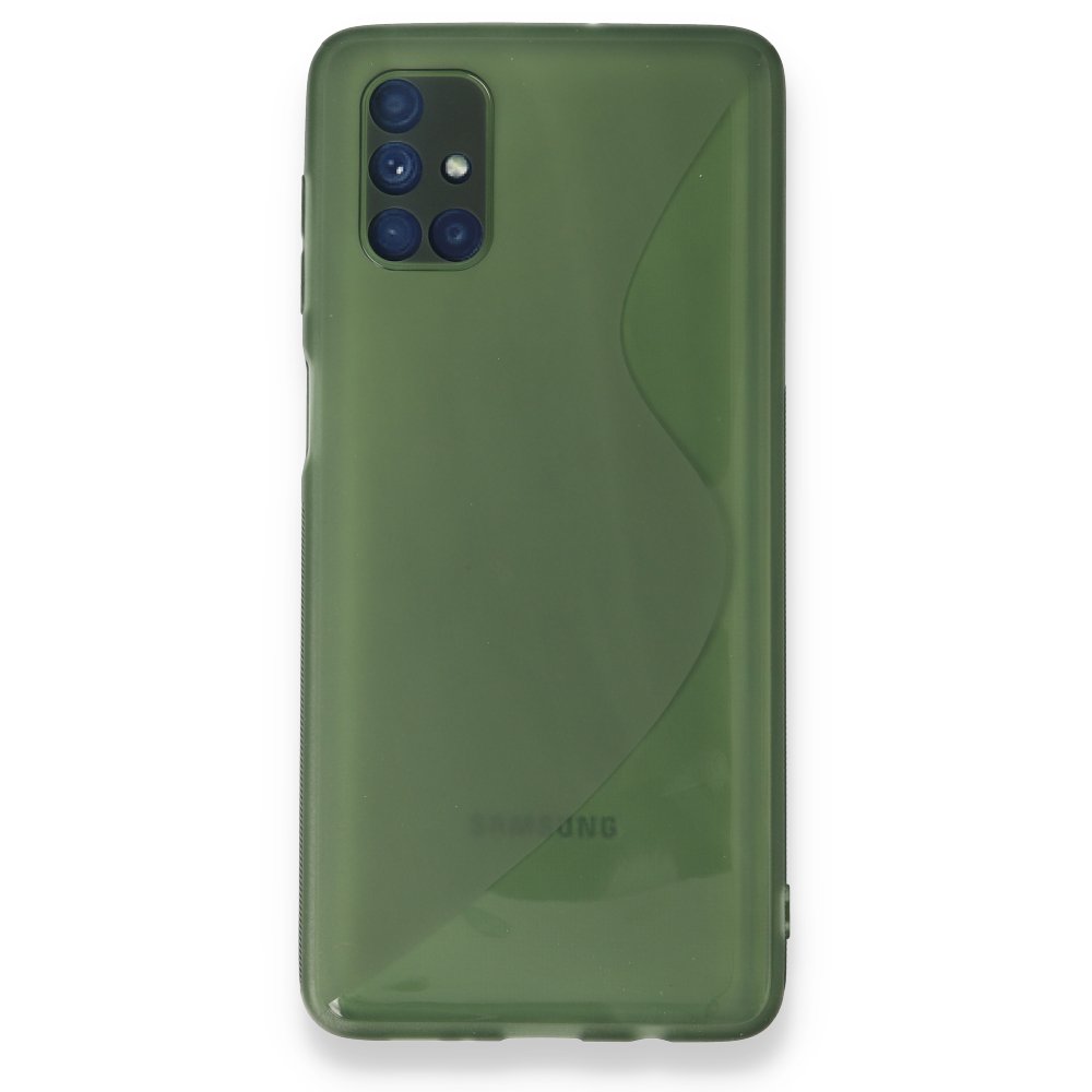  Samsung Galaxy M51 Kılıf S Silikon - Yeşil