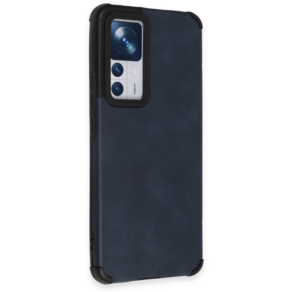 Xiaomi Mi 12T Kılıf Loop Deri Silikon - Lacivert  Xiaomi Mi 12T Kılıf Loop Deri Silikon - Lacivert