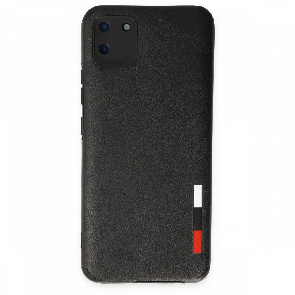 Realme C11 Kılıf Loop Deri Silikon - Siyah  Realme C11 Kılıf Loop Deri Silikon - Siyah