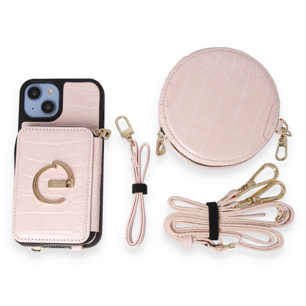 Joko iPhone 14 Kılıf Ermes Kapak - Pembe