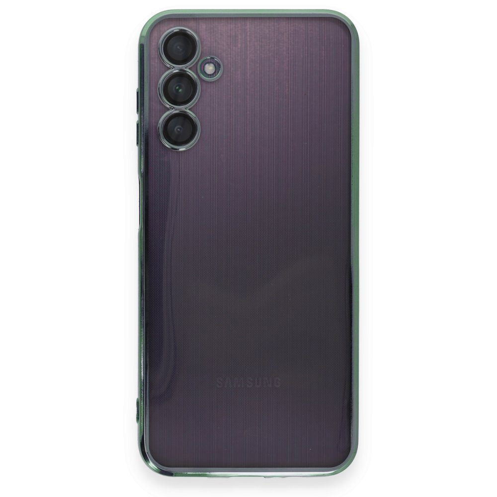  Samsung Galaxy A14 4G Kılıf Razer Lensli Silikon - Yeşil