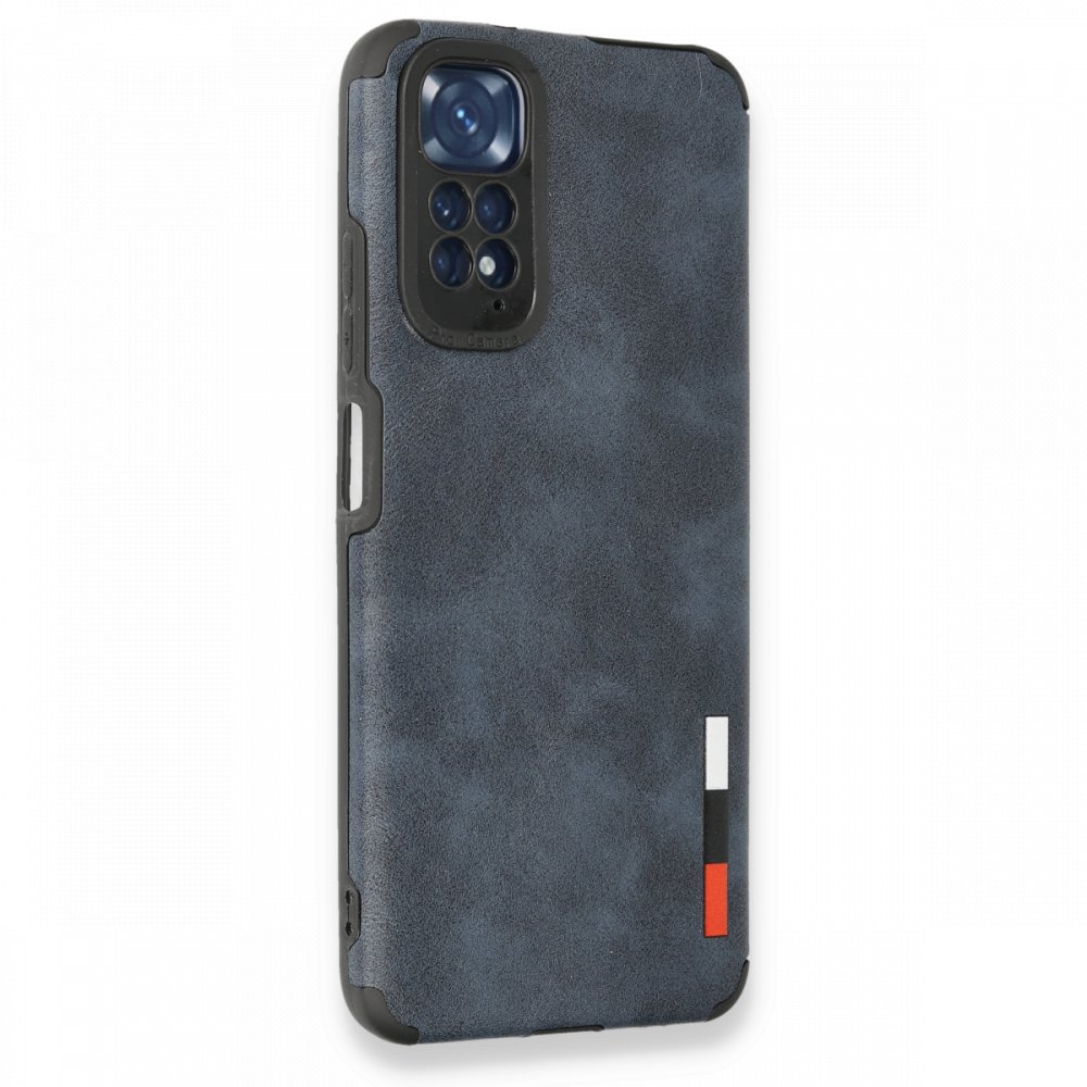 Redmi Note 11S Kılıf Loop Deri Silikon - Lacivert
