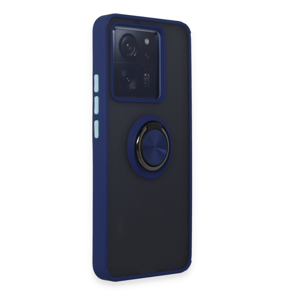 Xiaomi Mi 13T Pro Kılıf Montreal Yüzüklü Silikon Kapak - Lacivert Xiaomi Mi 13T Pro Kılıf Montreal Yüzüklü Silikon Kapak - Lacivert