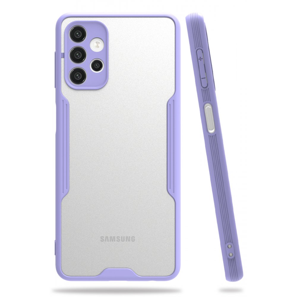  Samsung Galaxy A52S Kılıf Platin Silikon - Lila