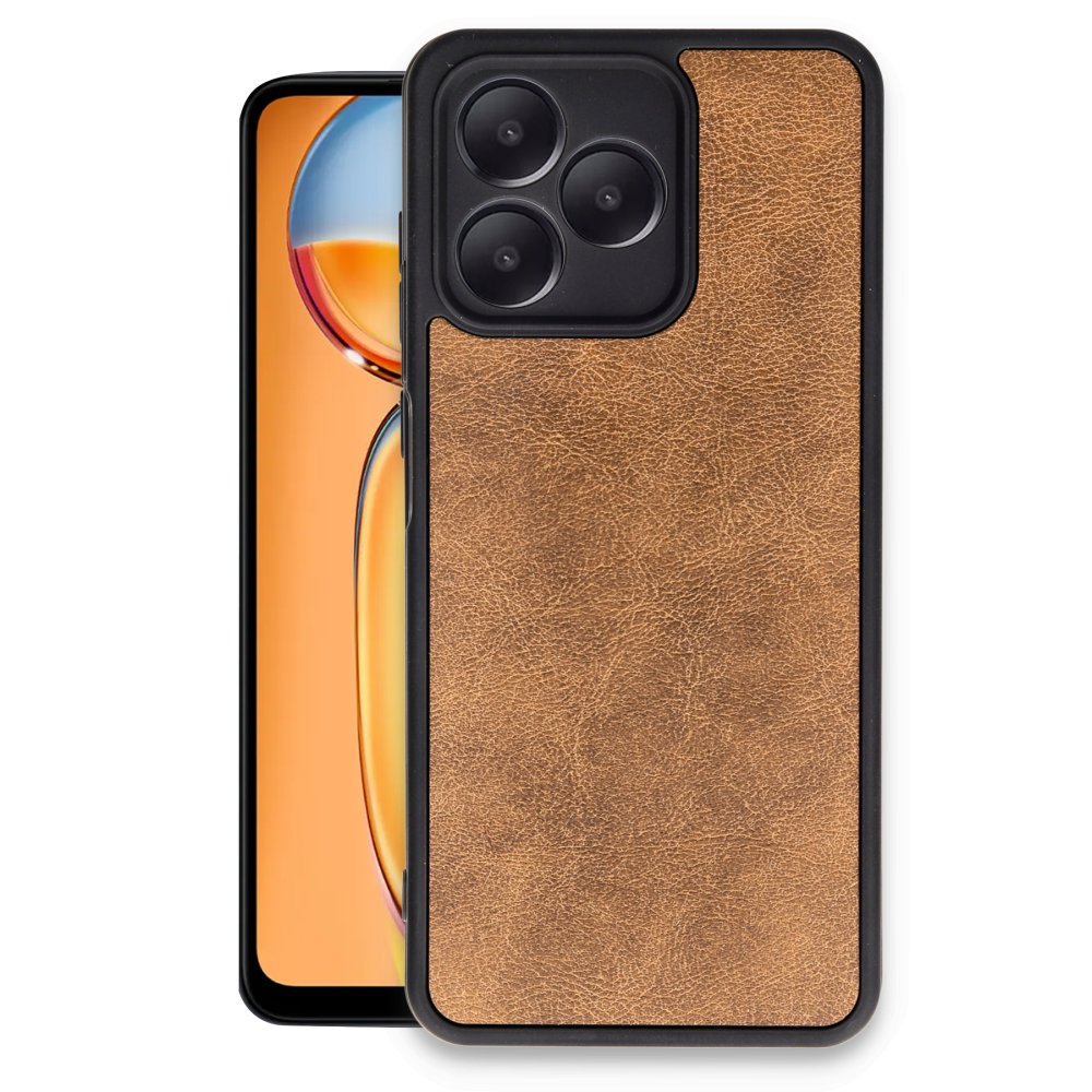  Realme Note 50 4G Kılıf Aras Deri Kapak - Taba