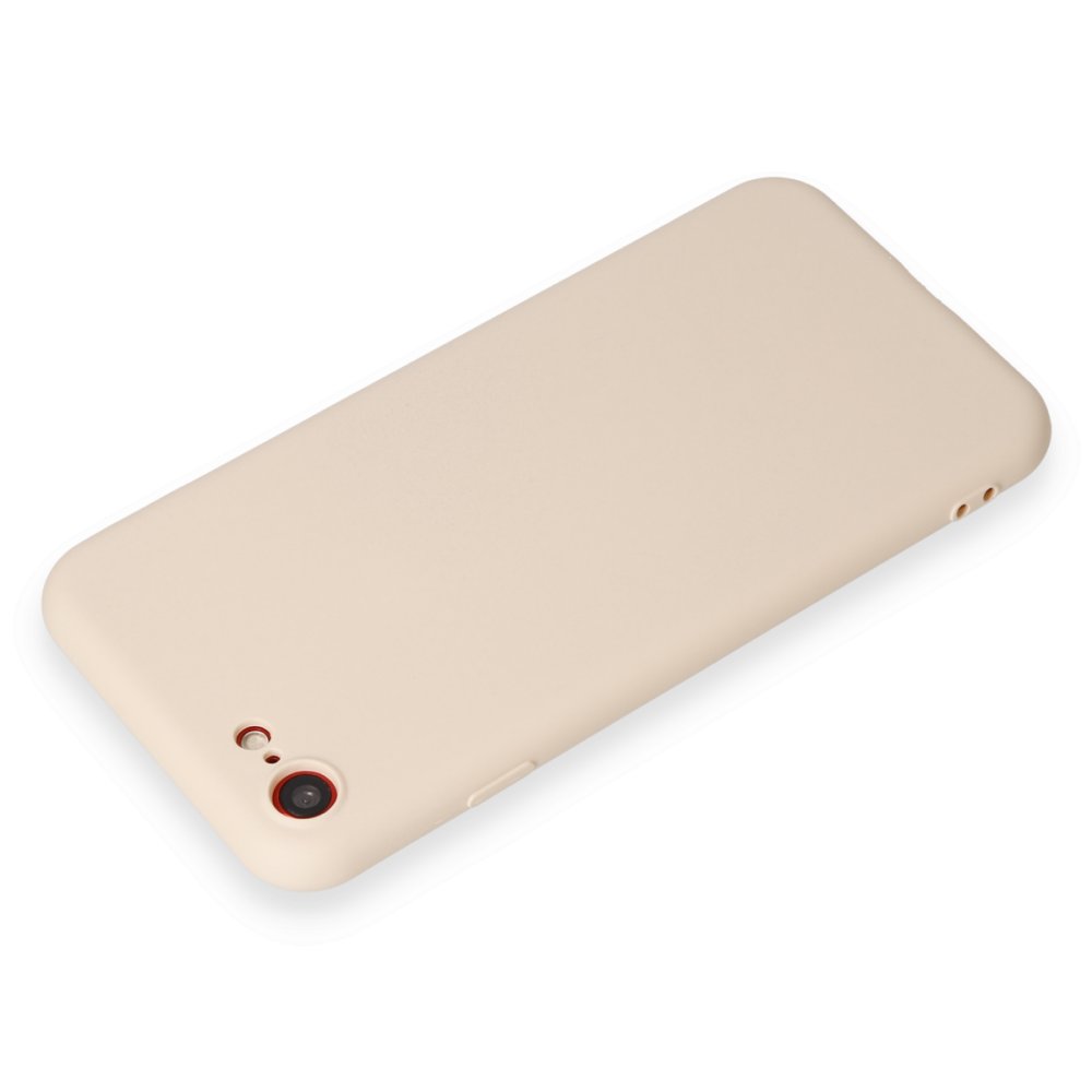  iPhone 8 Kılıf First Silikon - Krem