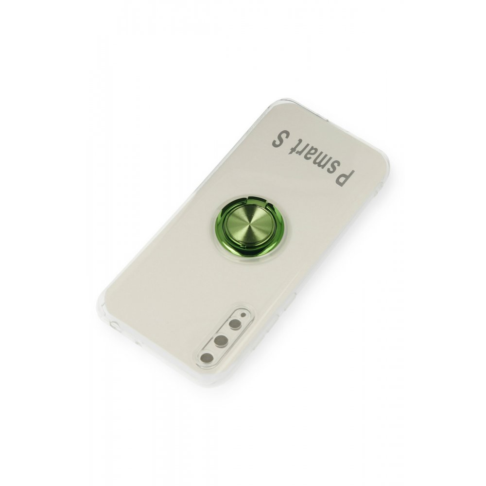 Huawei Y8P Kılıf Gros Yüzüklü Silikon - Yeşil Huawei Y8P Kılıf Gros Yüzüklü Silikon - Yeşil