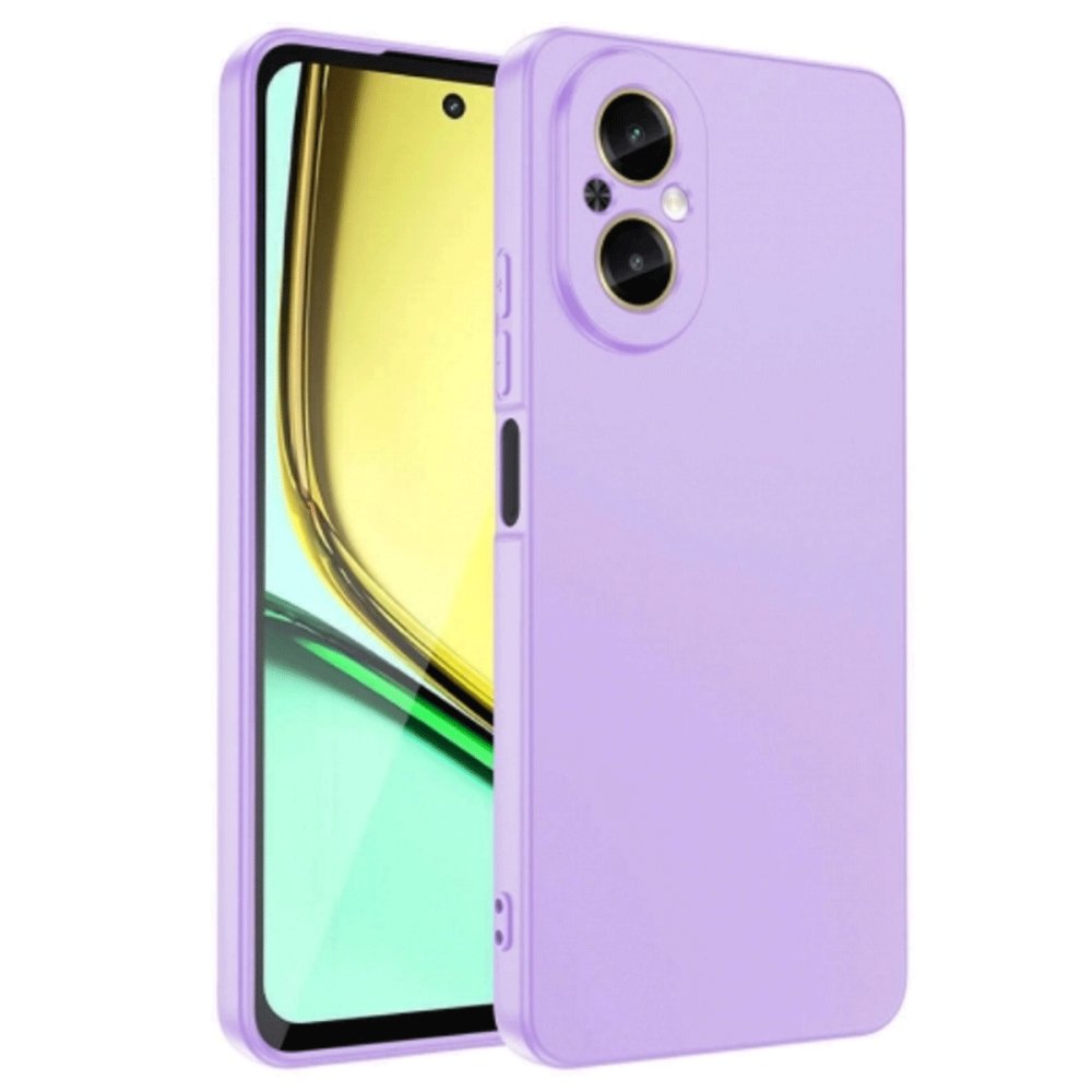 Realme 12 Lite Kılıf First Silikon - Lila  Realme 12 Lite Kılıf First Silikon - Lila