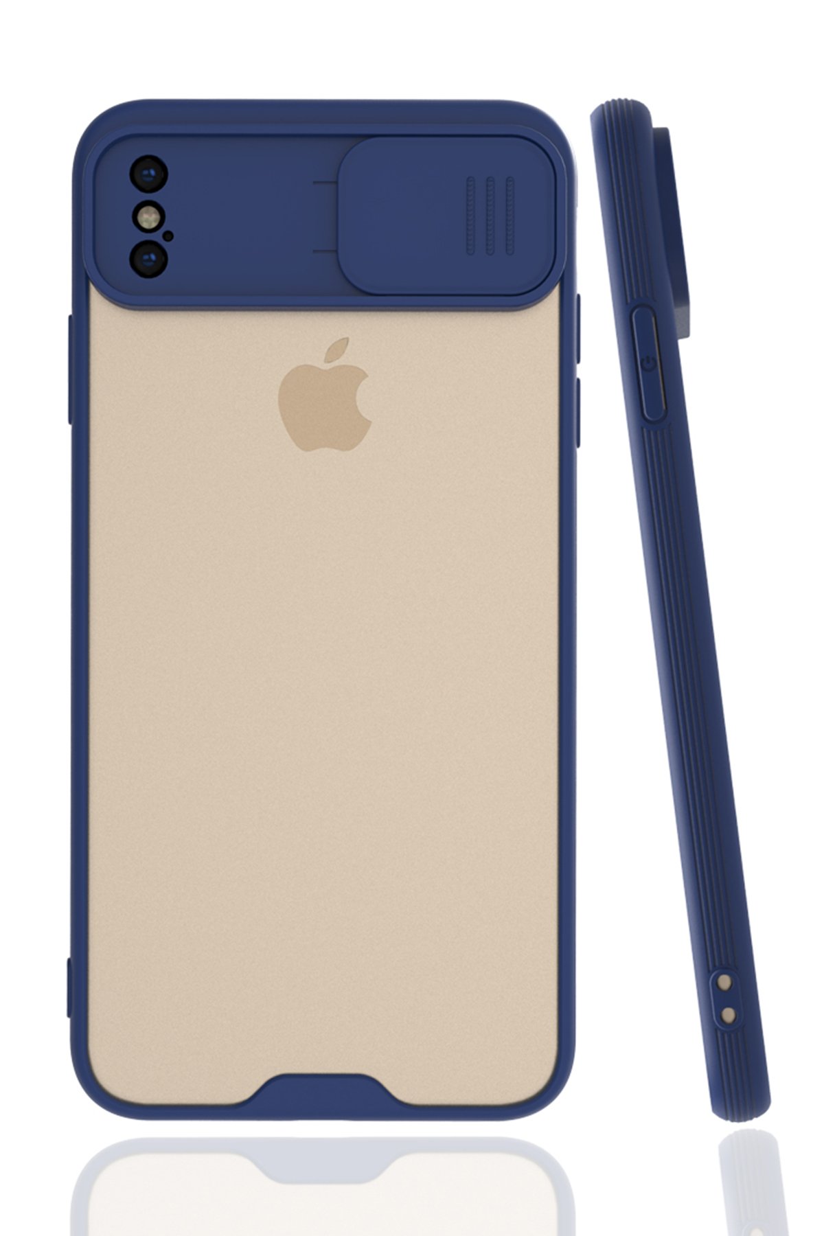 iPhone XS Max Kılıf Platin Kamera Koruma Silikon - Lacivert  iPhone XS Max Kılıf Platin Kamera Koruma Silikon - Lacivert