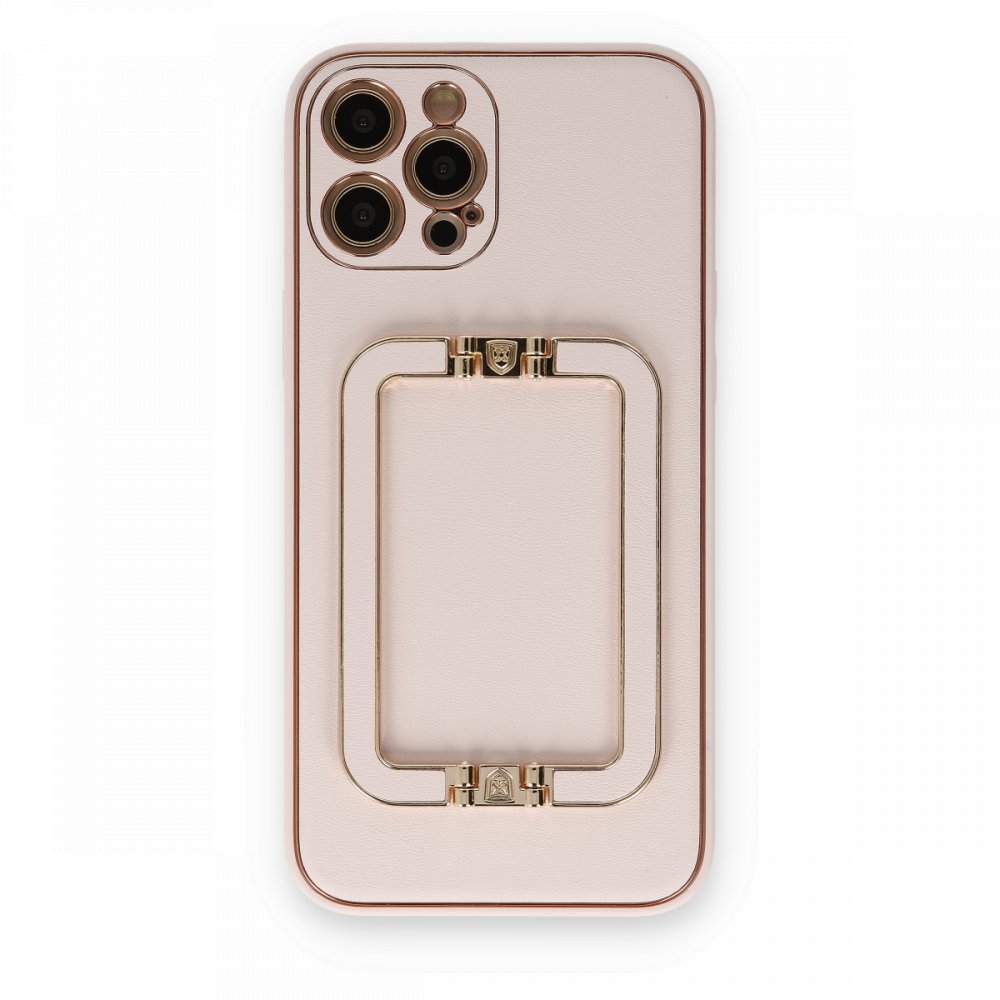 iPhone 12 Pro Kılıf Coco Elit Kapak - Pudra iPhone 12 Pro Kılıf Coco Elit Kapak - Pudra