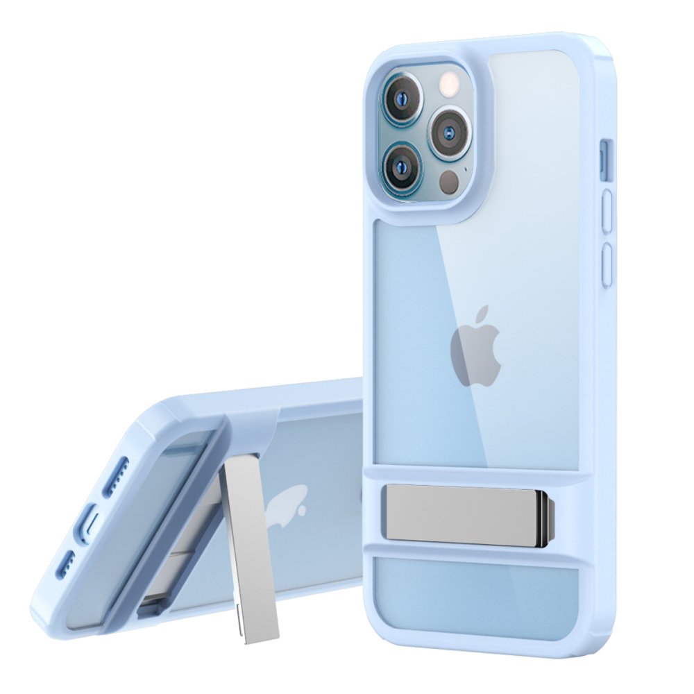  iPhone 12 Pro Kılıf Rolet Stand Kapak - Sierra Blue
