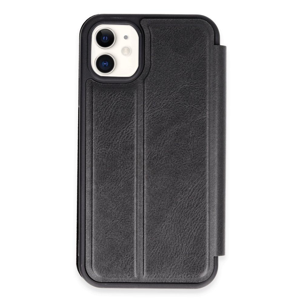 iPhone 11 Kılıf Flip Cover - Siyah