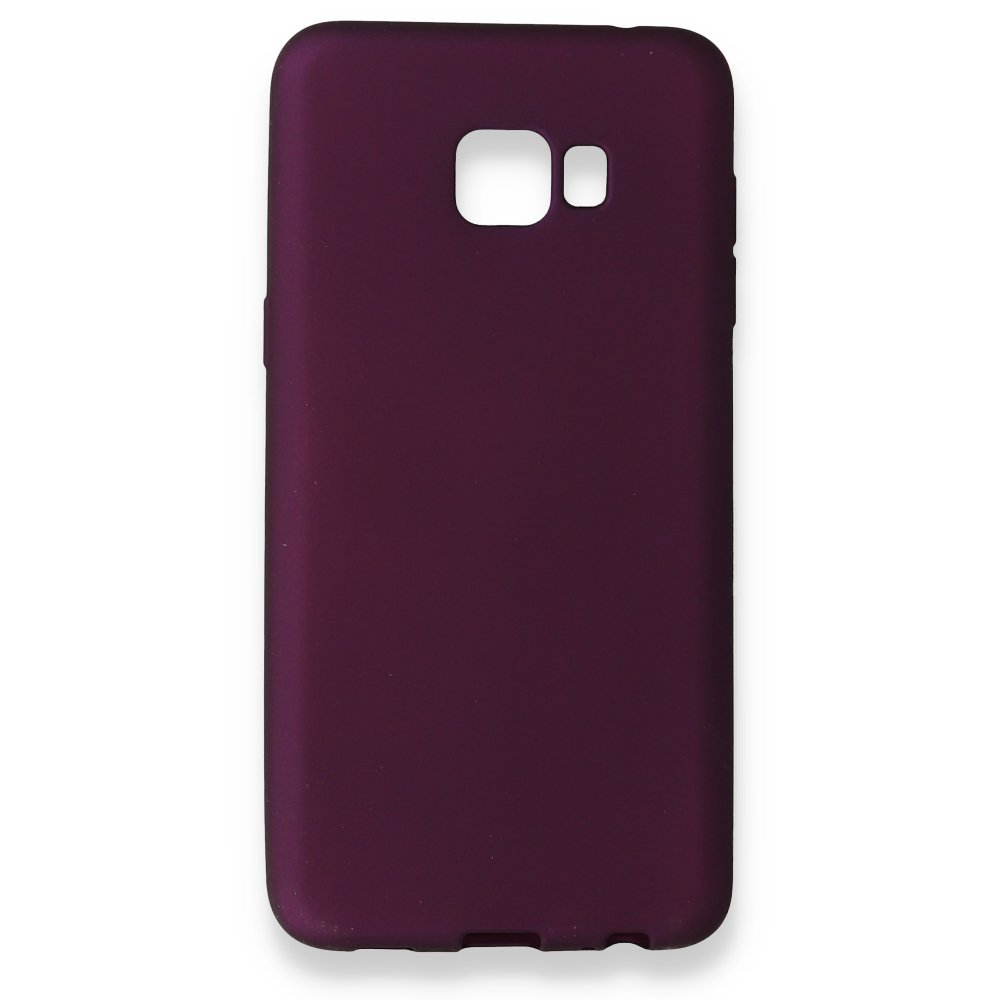  Samsung Galaxy C5 Pro Kılıf First Silikon - Mürdüm