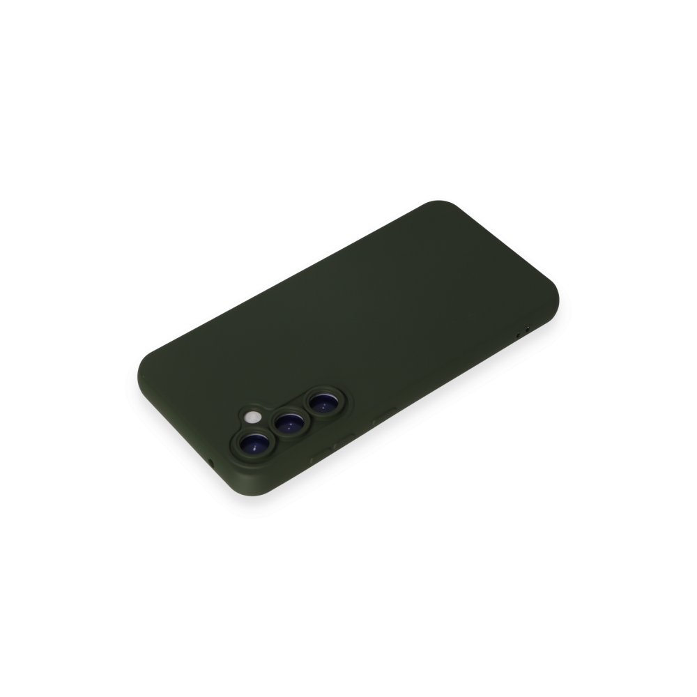 Samsung Galaxy S24 Kılıf Nano içi Kadife Silikon - Koyu Yeşil Samsung Galaxy S24 Kılıf Nano içi Kadife Silikon - Koyu Yeşil