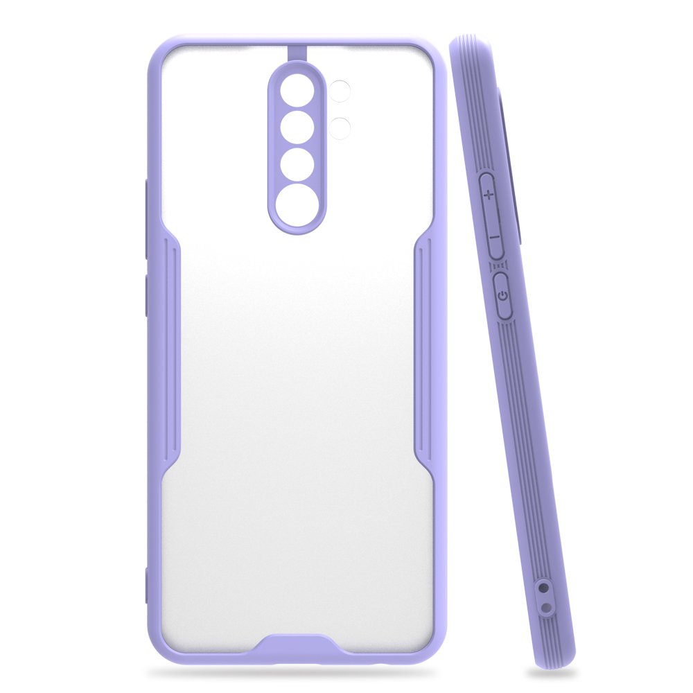 Redmi 9 Kılıf Platin Silikon - Lila