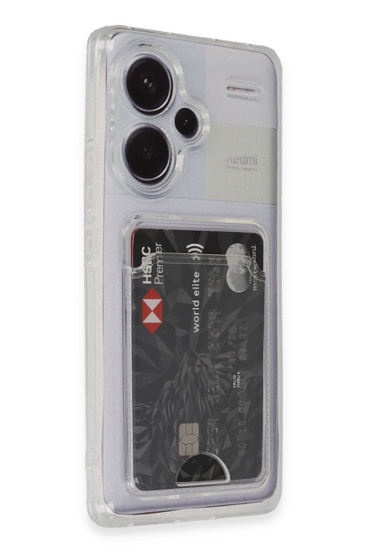 Redmi Note 13 Pro Plus Kılıf Kart Şeffaf Silikon - Şeffaf Redmi Note 13 Pro Plus Kılıf Kart Şeffaf Silikon - Şeffaf