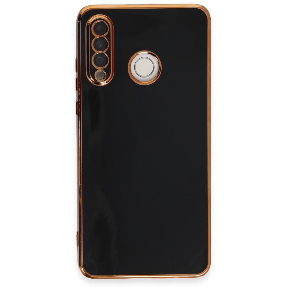 Huawei P30 Lite Kılıf Volet Silikon - Siyah Huawei P30 Lite Kılıf Volet Silikon - Siyah
