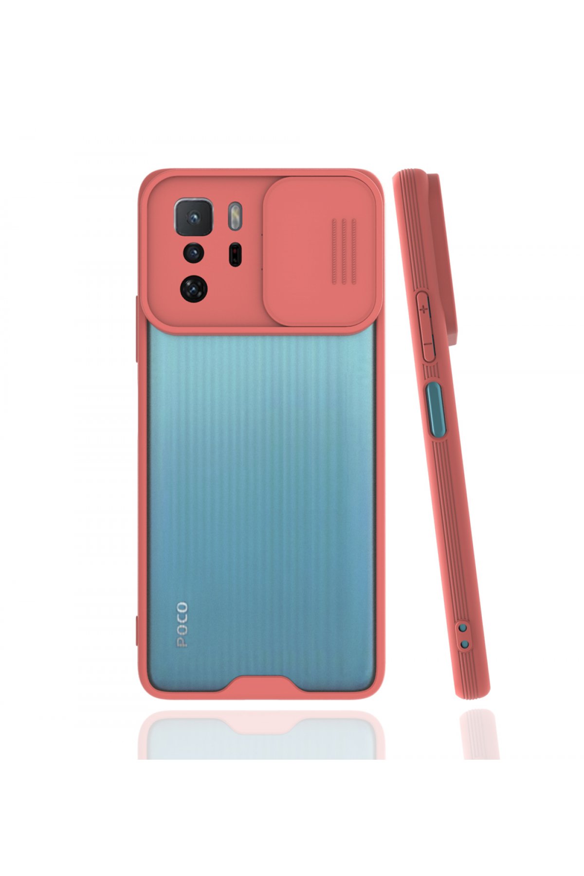  Xiaomi Poco X3 GT Kılıf Platin Kamera Koruma Silikon - Pembe
