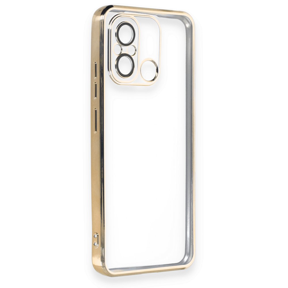 Redmi 12C Kılıf Razer Lensli Silikon - Gold