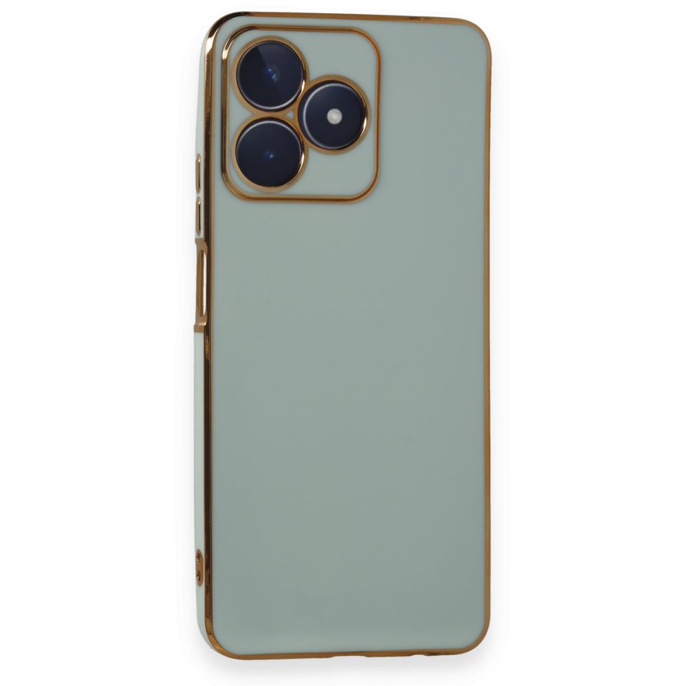 Realme C53 Kılıf Volet Silikon - Açık Yeşil Realme C53 Kılıf Volet Silikon - Açık Yeşil
