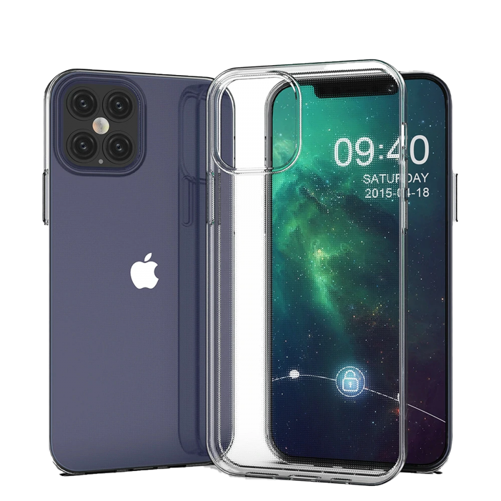  iPhone 12 Pro Kılıf Lüx Şeffaf Silikon