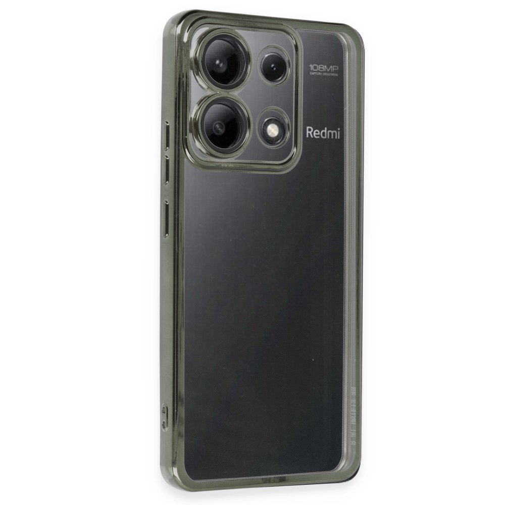 Xiaomi Poco X6 Kılıf Razer Lensli Silikon - Yeşil  Xiaomi Poco X6 Kılıf Razer Lensli Silikon - Yeşil