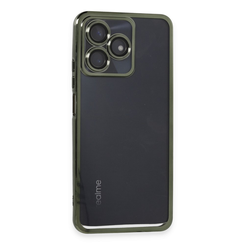 Realme C53 Kılıf Razer Lensli Silikon - Yeşil Realme C53 Kılıf Razer Lensli Silikon - Yeşil
