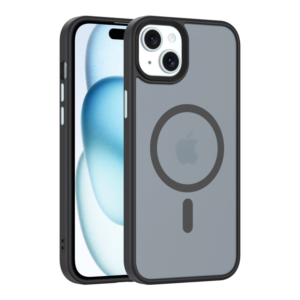  iPhone 15 Plus Kılıf Trex Magneticsafe Kapak - Siyah