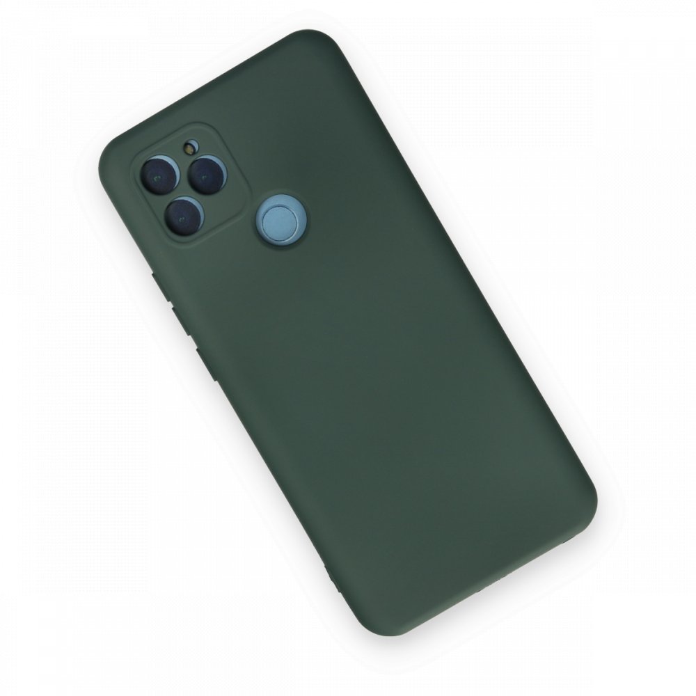  General Mobile GM 22 Kılıf Nano içi Kadife Silikon - Koyu Yeşil