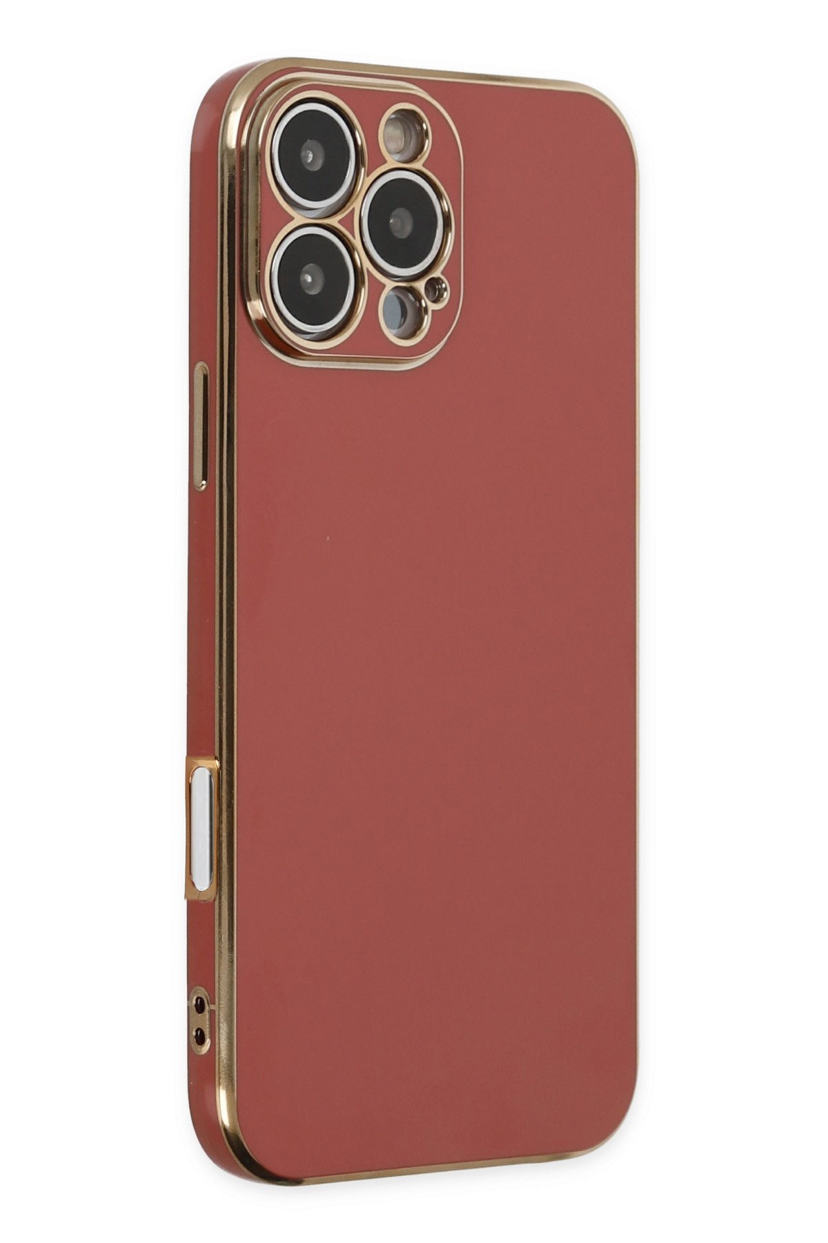  iPhone 16 Pro Max Kılıf Volet Silikon - Kırmızı