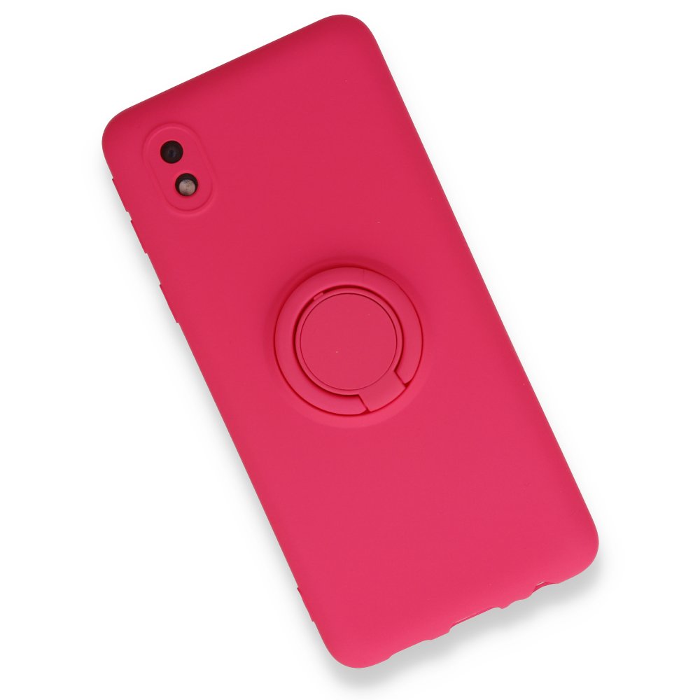  Samsung Galaxy A01 Core Kılıf Viktor Yüzüklü Silikon - Pembe