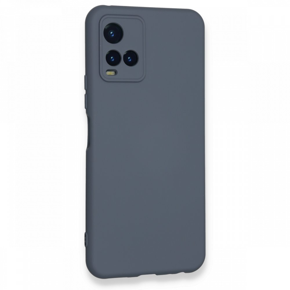  Vivo Y33S Kılıf Nano içi Kadife Silikon - Gri
