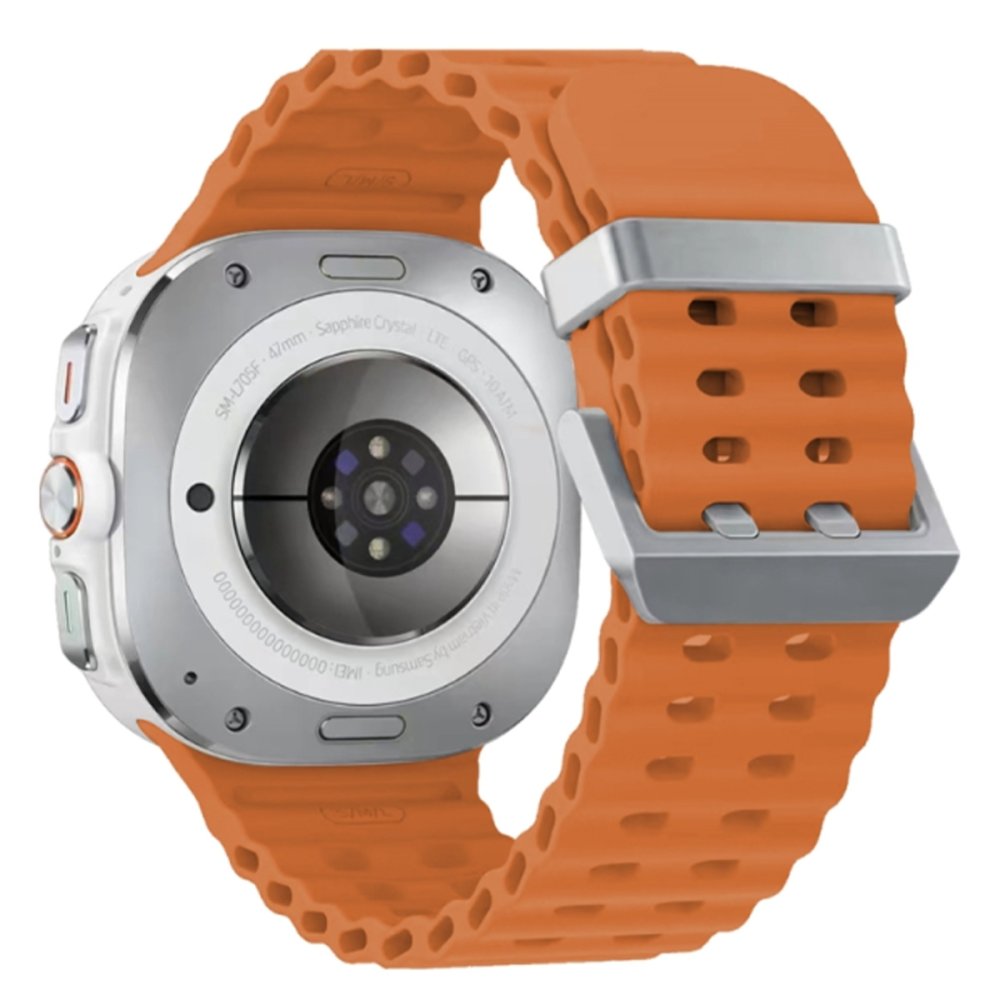  Watch 7 Ultra KR417 Rug Silikon Kordon - Turuncu