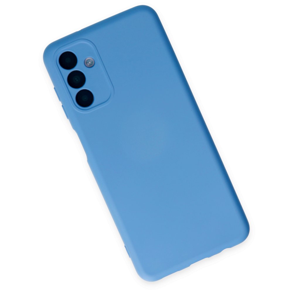  Samsung Galaxy A04S Kılıf Nano içi Kadife Silikon - Mavi