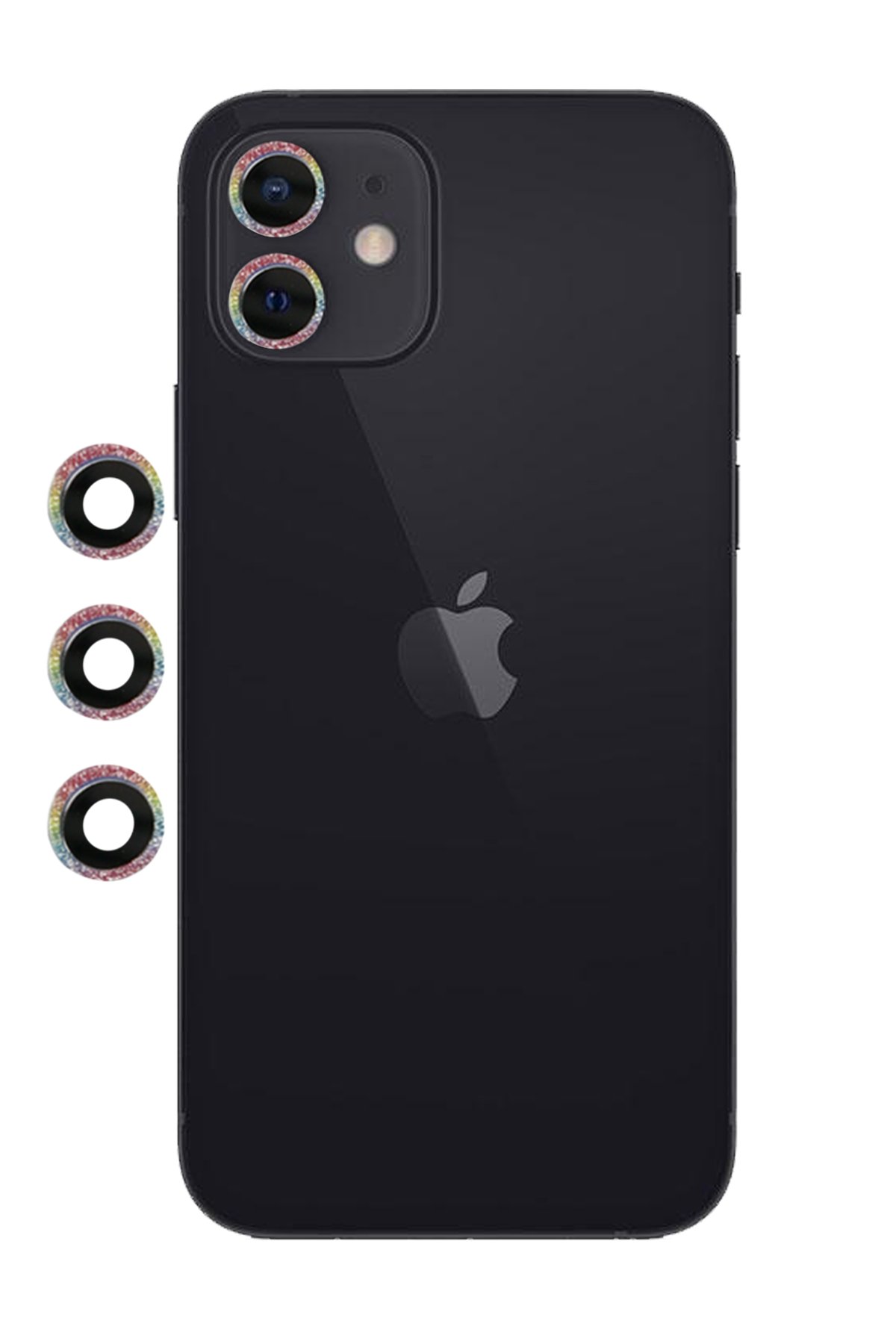  iPhone 12 Mini Shine Kamera Lens - Rainbow