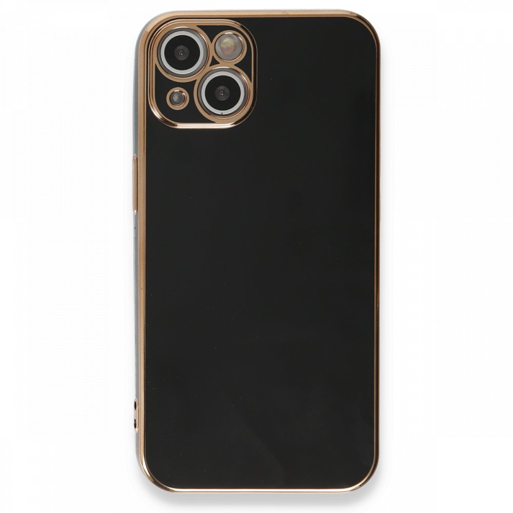  iPhone 13 Kılıf Volet Silikon - Siyah