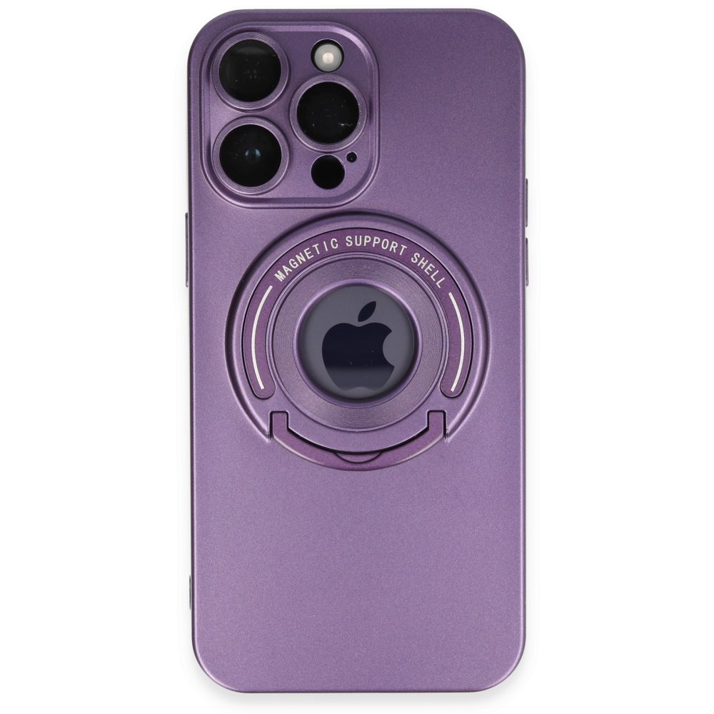  iPhone 13 Pro Max Kılıf Lukka Magneticsafe Kapak - Derin Mor