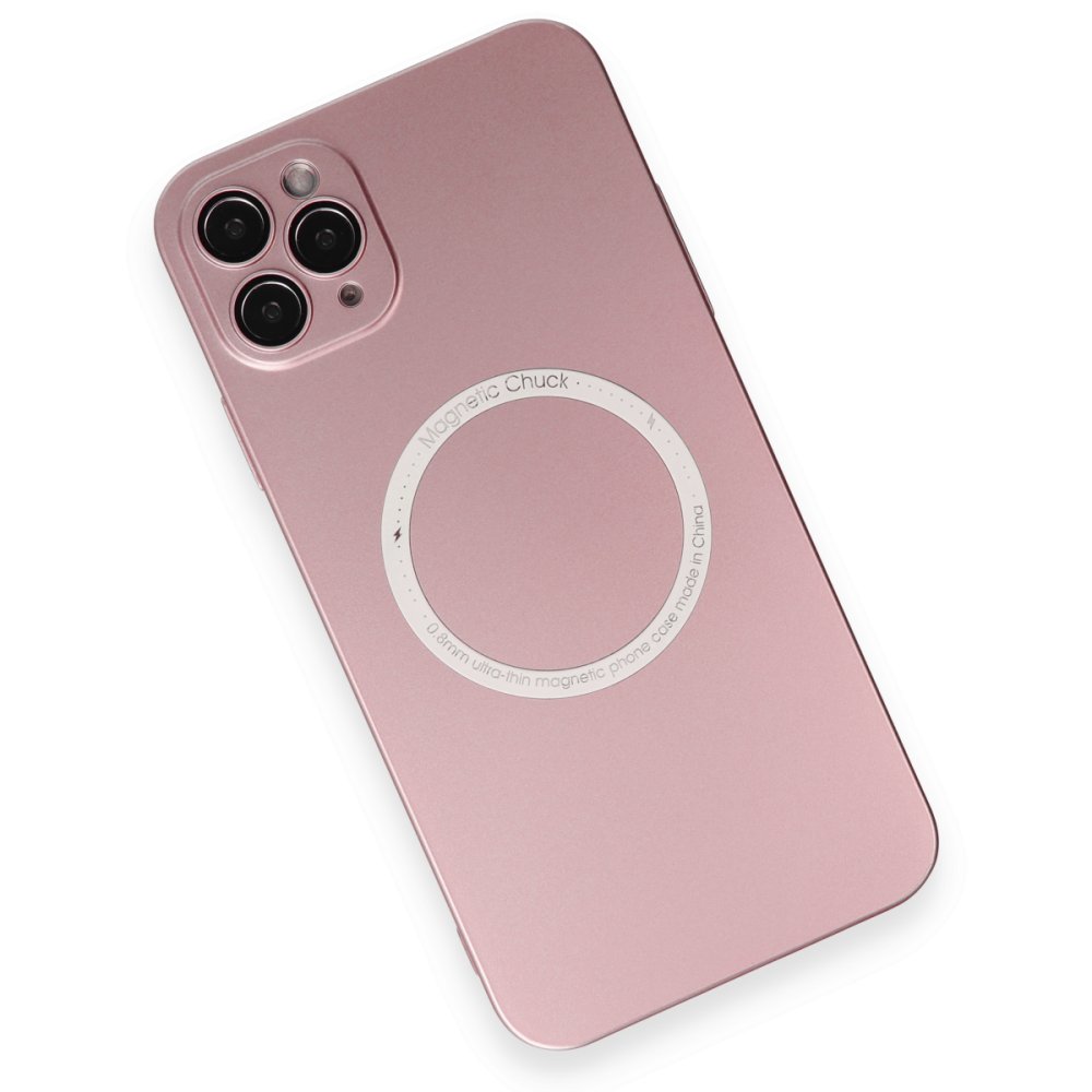 iPhone 11 Pro Max Kılıf Jack Magneticsafe Lens Silikon - Rose Gold