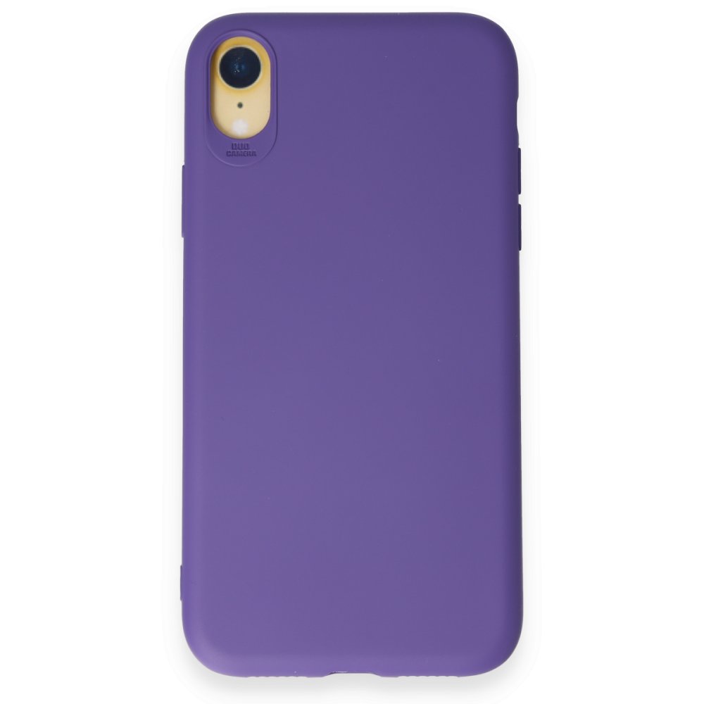  iPhone XR Kılıf First Silikon - Mor
