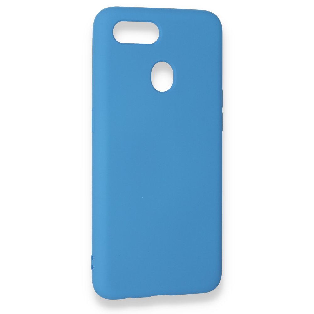 Oppo AX7 Kılıf Nano içi Kadife Silikon - Mavi Oppo AX7 Kılıf Nano içi Kadife Silikon - Mavi