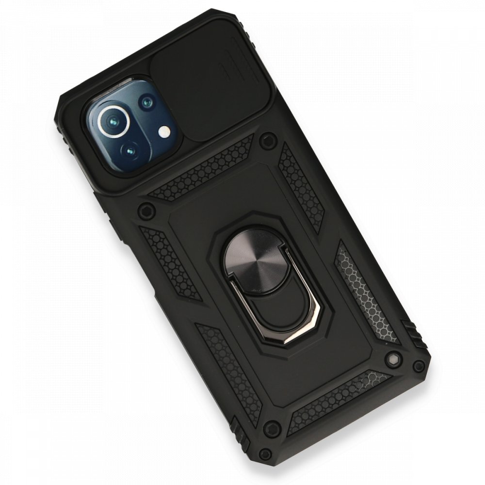 Xiaomi Mİ 11 Lite Kılıf Pars Lens Yüzüklü Silikon - Siyah  Xiaomi Mİ 11 Lite Kılıf Pars Lens Yüzüklü Silikon - Siyah