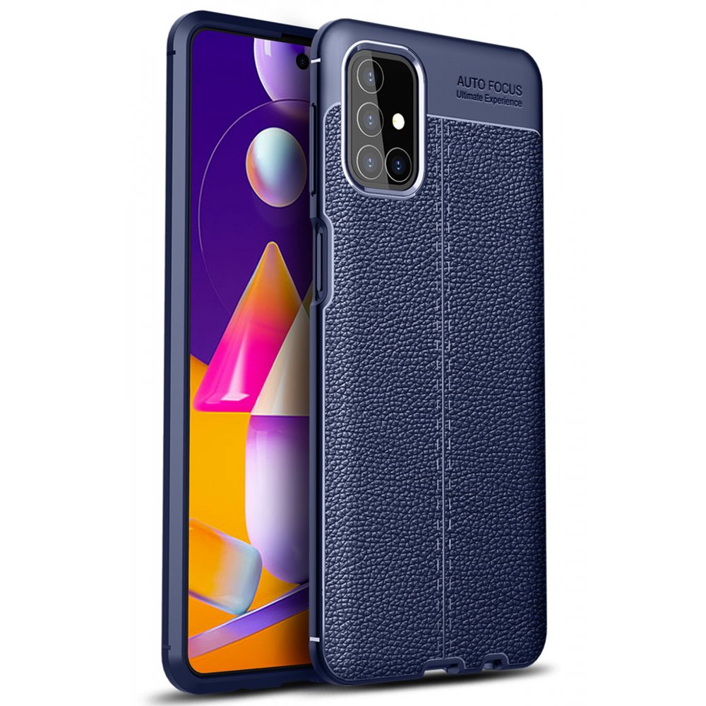  Samsung Galaxy M31S Kılıf Auto Focus Kapak - Lacivert