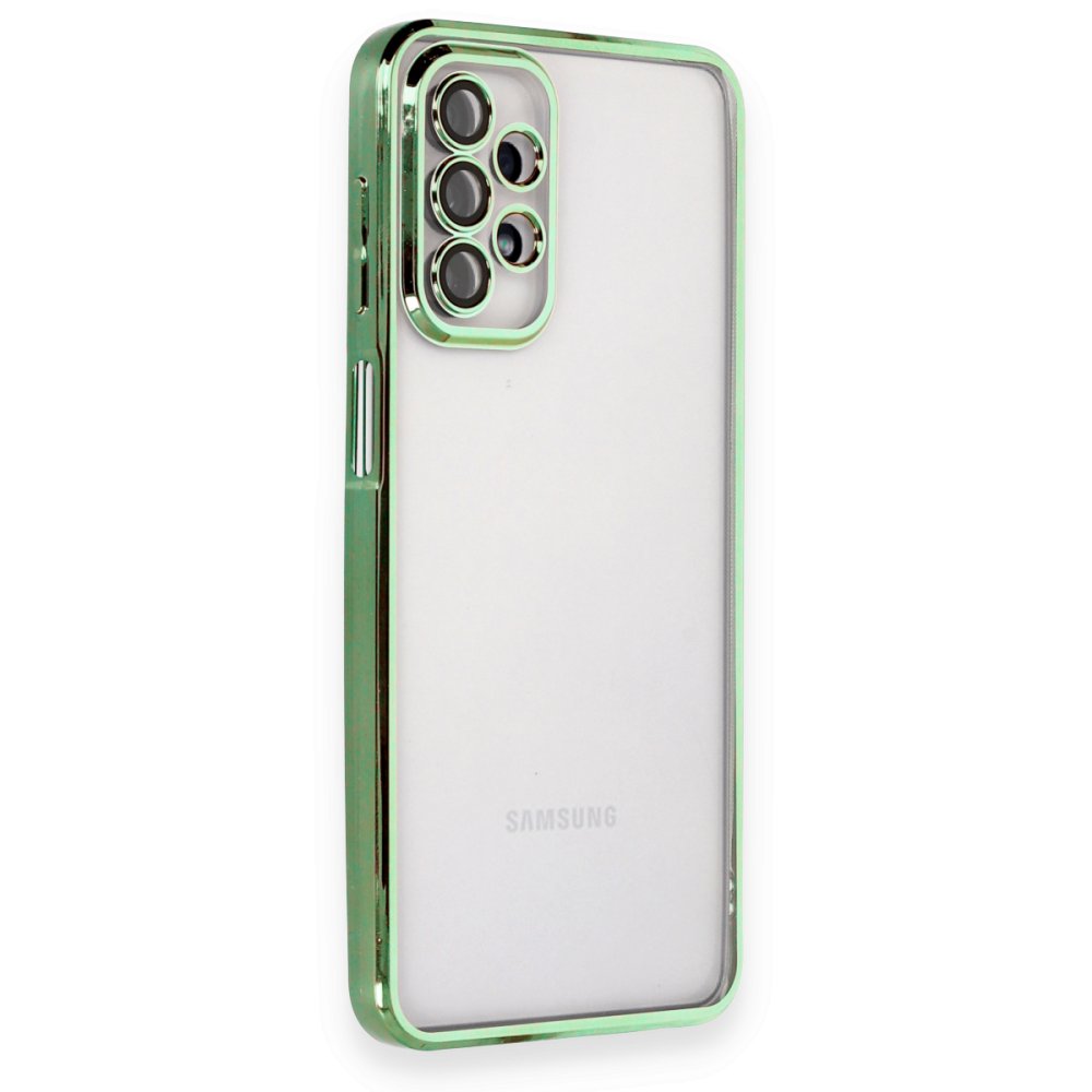  Samsung Galaxy A23 4G Kılıf Razer Lensli Silikon - Yeşil