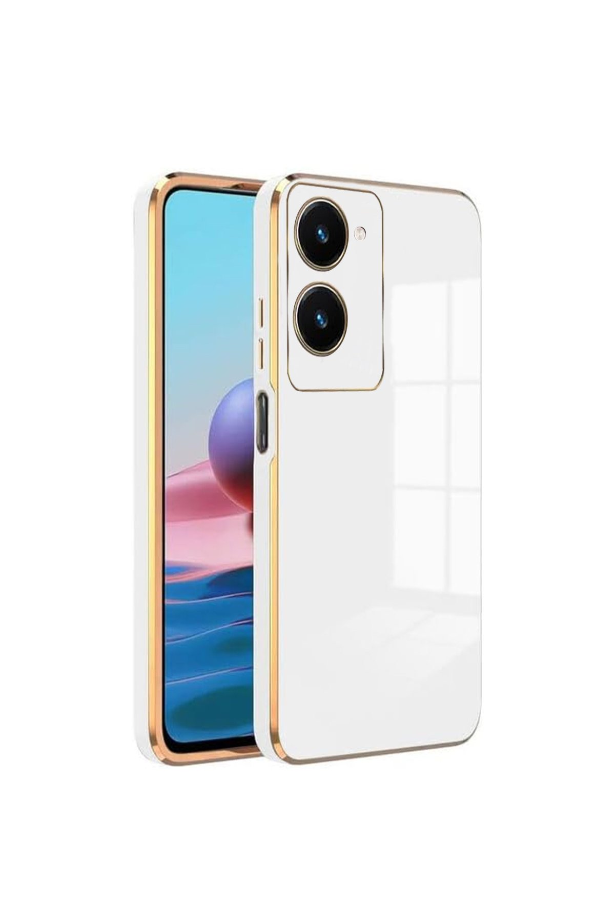 Vivo Y18 Kılıf Volet Silikon - Beyaz Vivo Y18 Kılıf Volet Silikon - Beyaz