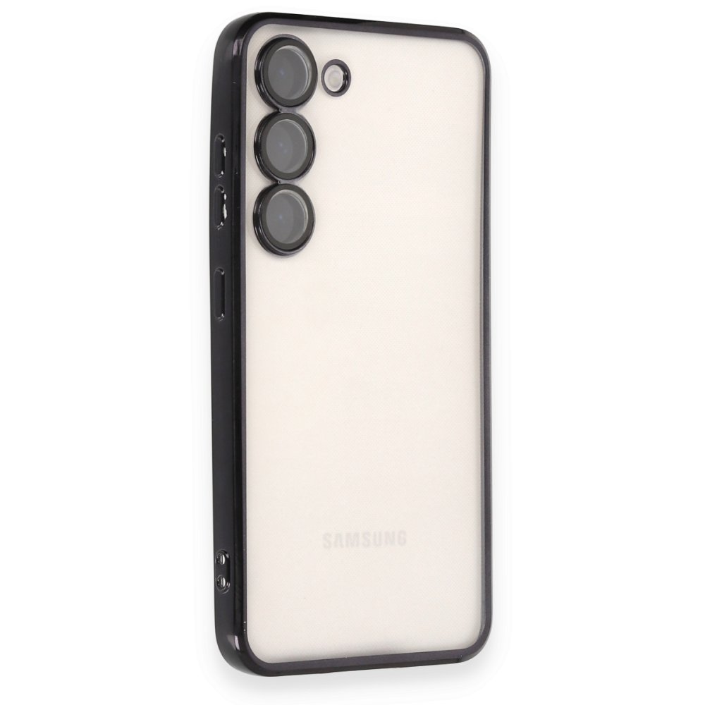  Samsung Galaxy S23 Plus Kılıf Razer Lensli Silikon - Siyah