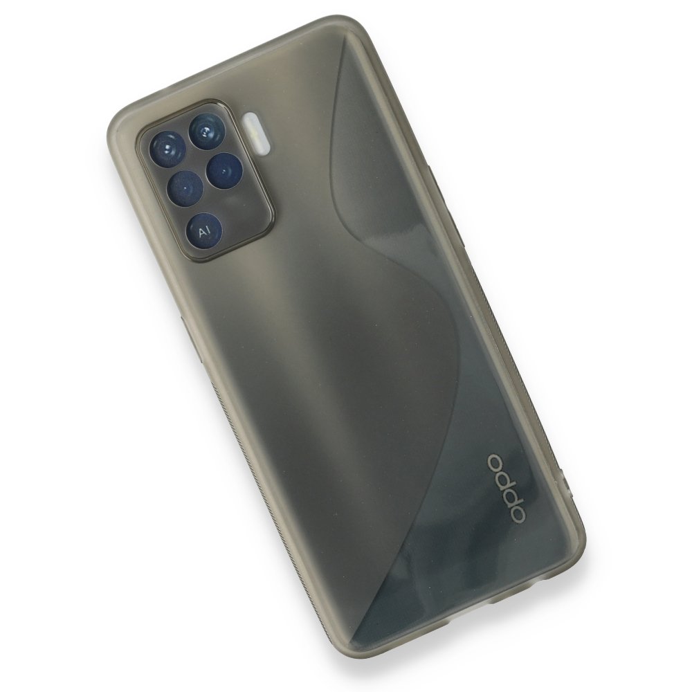 Oppo Reno 5 Lite Kılıf S Silikon - Gri